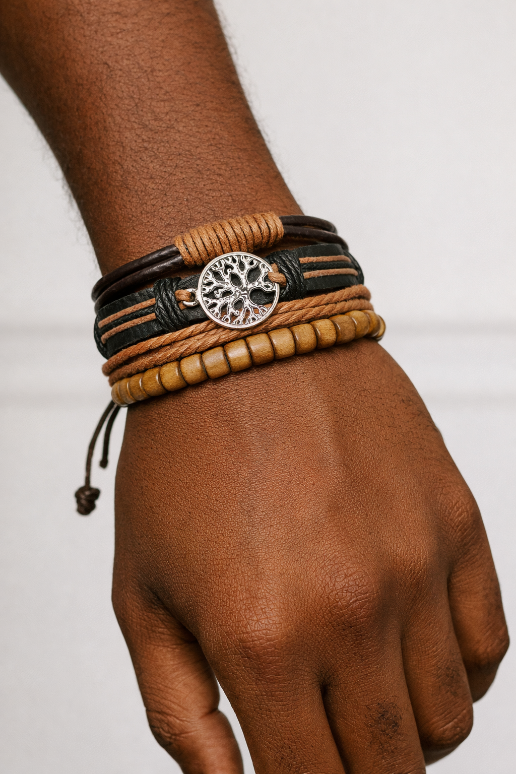 Bracelet homme Arbres de vie