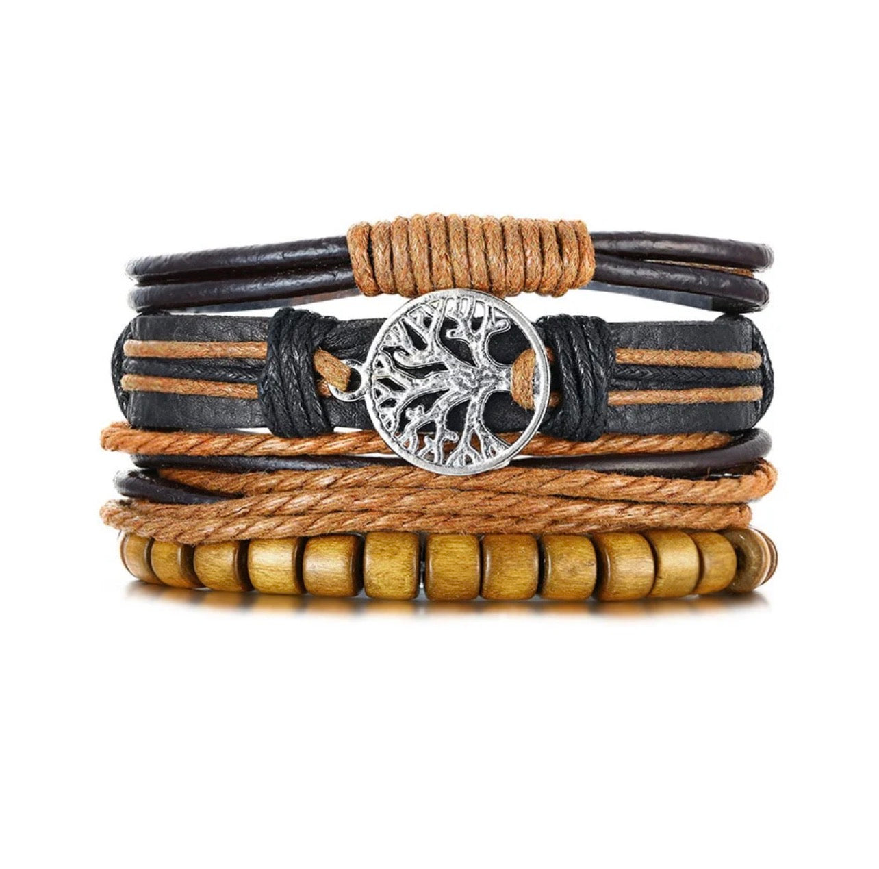 Bracelet homme Arbres de vie